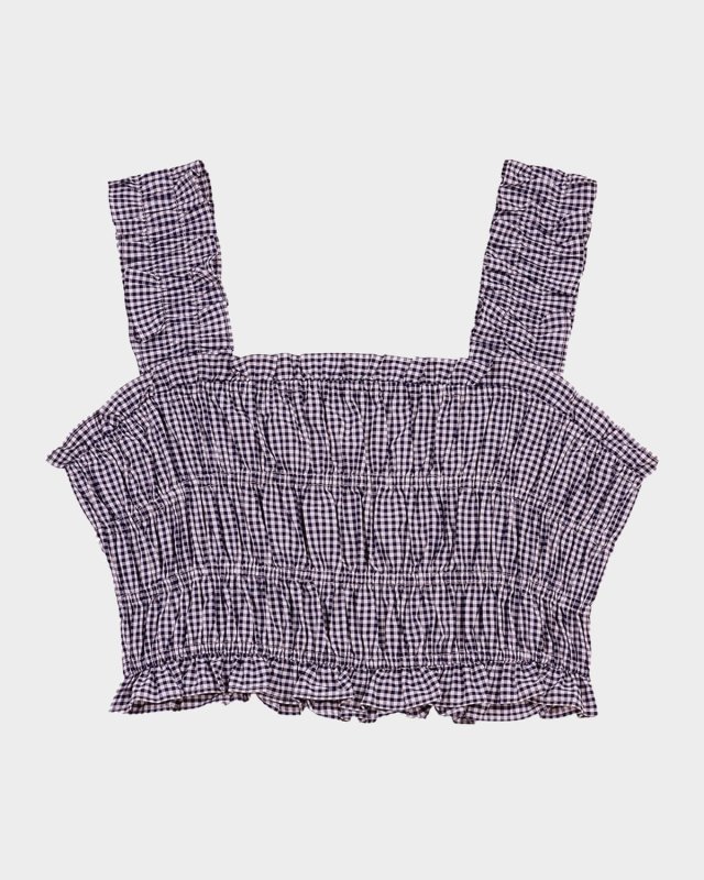 Lunachy Gingham Crop Top